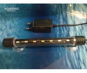 Подводная светодиодная  лампа 18.5см, розовая с белым, 20 LED