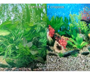Фон для аквариума  плотный,  двухсторонний высота 40cм(9051-9019), цена за 10см