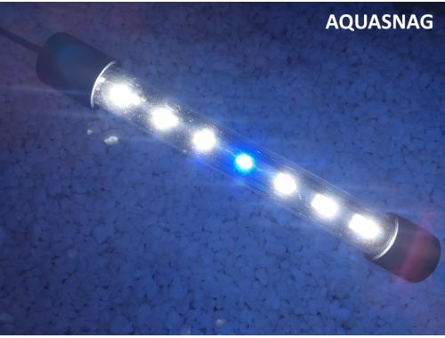 Фото Подводная светодиодная  лампа 18.5см,  голубая с белым, 20 LED Смотреть