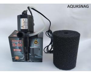 Насос с мочалкой (d8*12)см, SP-1200A  1000 л/ч, 8W, Hmax-1m, от 80 до 150 л, AQUARIUM