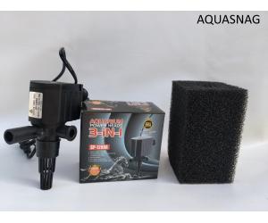 Насос с мочалкой (8*8*12)см, SP-1200A  1000 л/ч, 8W, Hmax-1m, от 80 до 150 л, AQUARIUM
