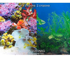 Фон для аквариума  плотный двухсторонний, высота 40cм(9024б-9051), цена за 10см
