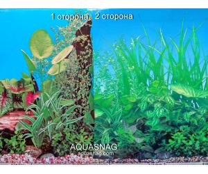 Фон для аквариума плотный двухсторонний, высота 60cм(9011-9051), цена за 10см