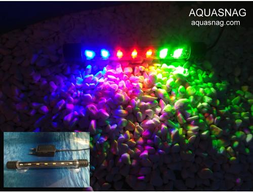 Фото Подводная светодиодная  лампа 18.5см, трехцветная, 20 LED Смотреть
