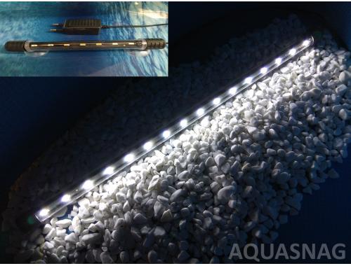Фото Подводная светодиодная лампа 38.5см, белая, 40 LED Смотреть